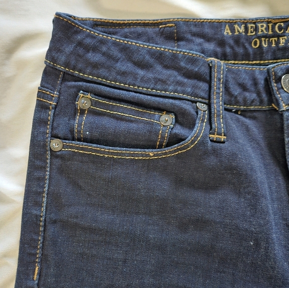 American Eagle Men's Dark Blue Jeans Size 28X30 - Picture 4 of 10